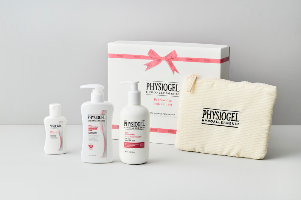 Physiogel] Red Soothing Body Care Set (Moisturizer 300ml + Calming